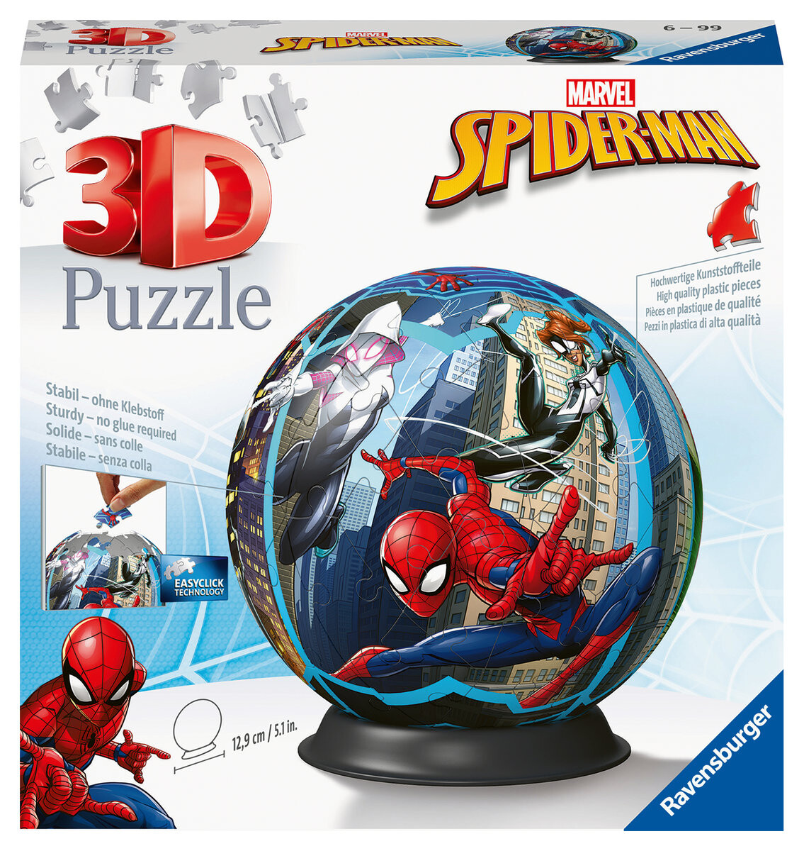 

Равенсбургер, 3D Пазл Шарик Человек Паук, 73 Эл. Ravensburger