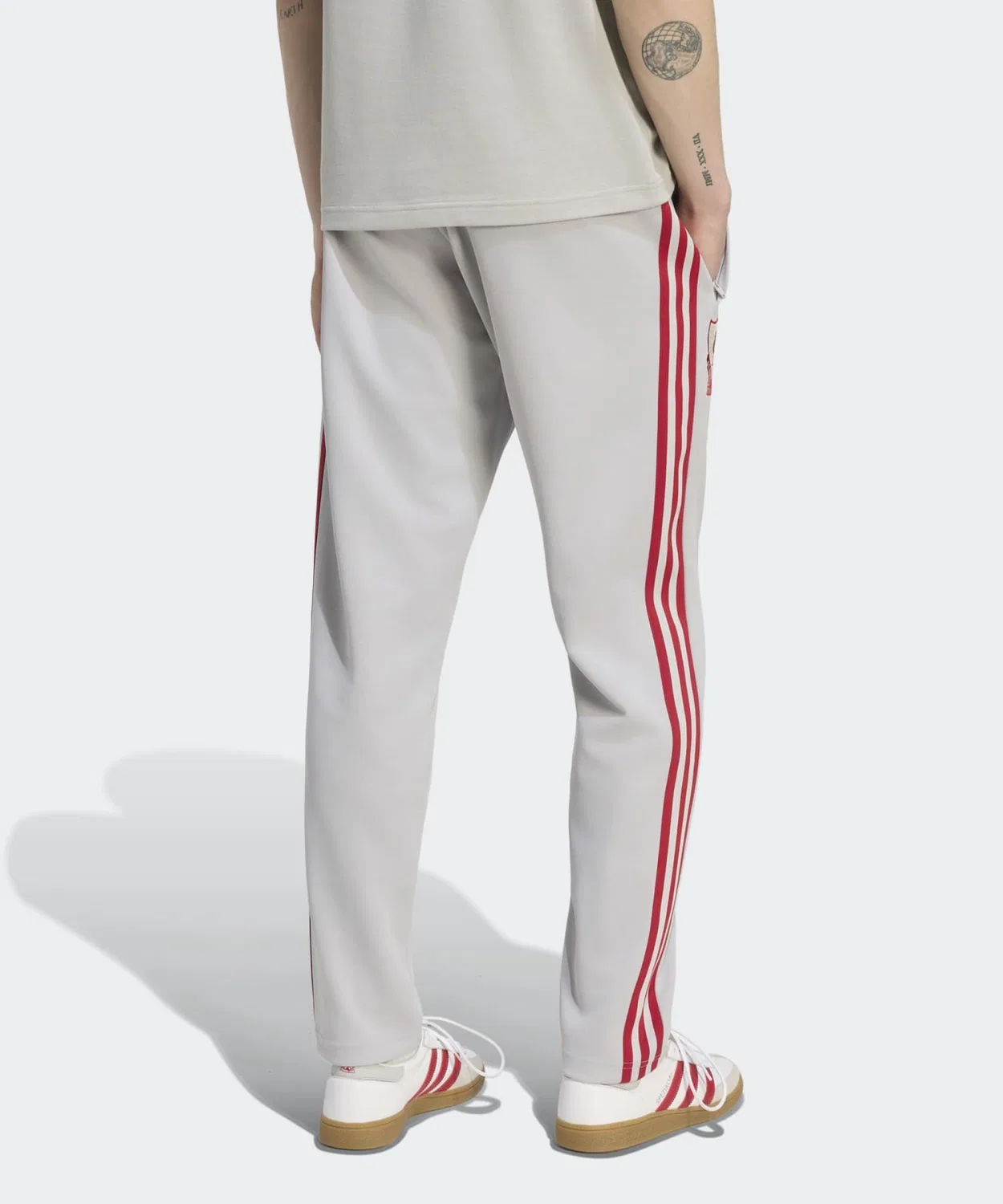 Мужские спортивные штаны с принтом Liverpool FC Originals Track Pants Adidas, Серый — фото 2