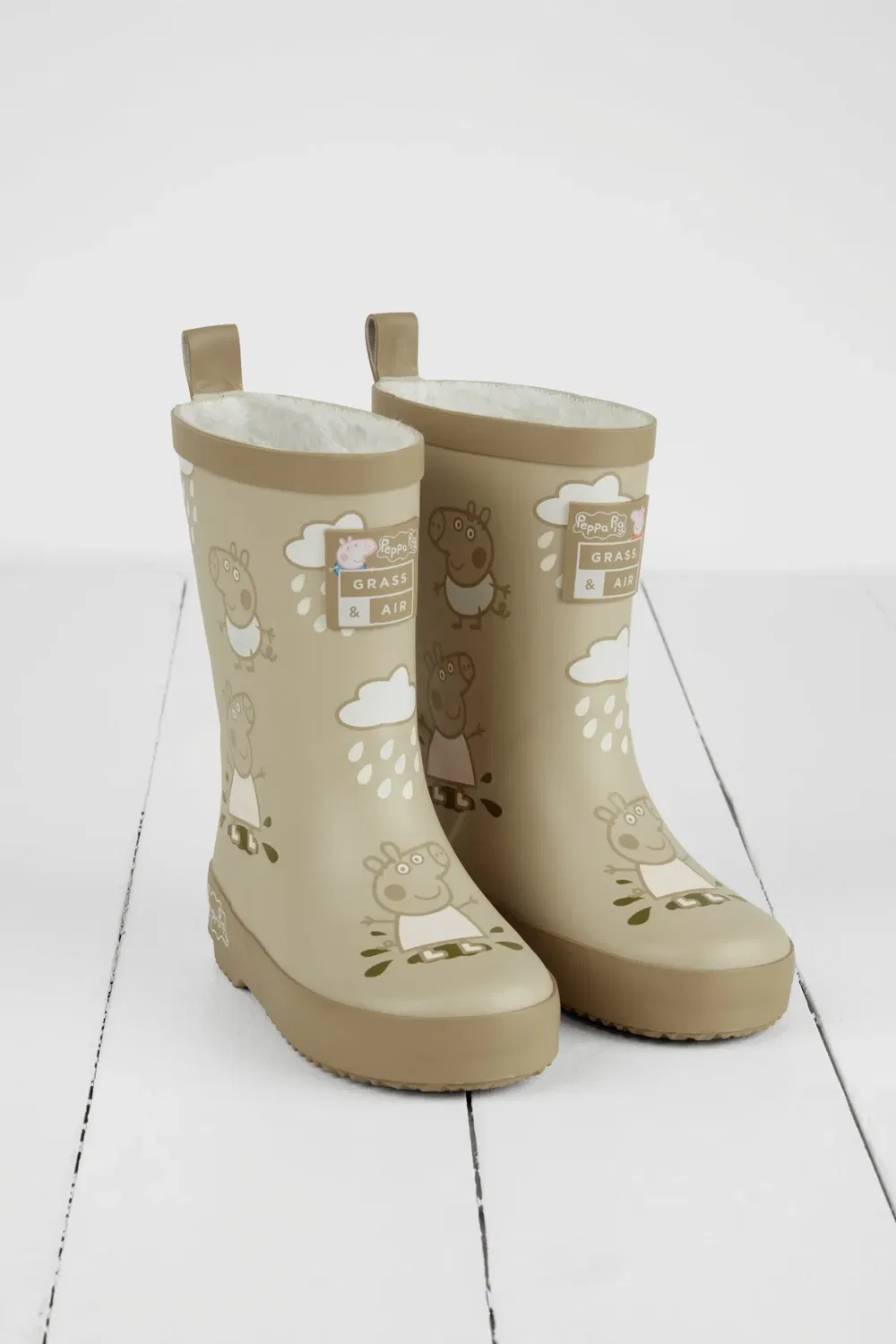 Детские резиновые сапоги Peppa Pig Colour Changing Wellies Grass & Air, Stone