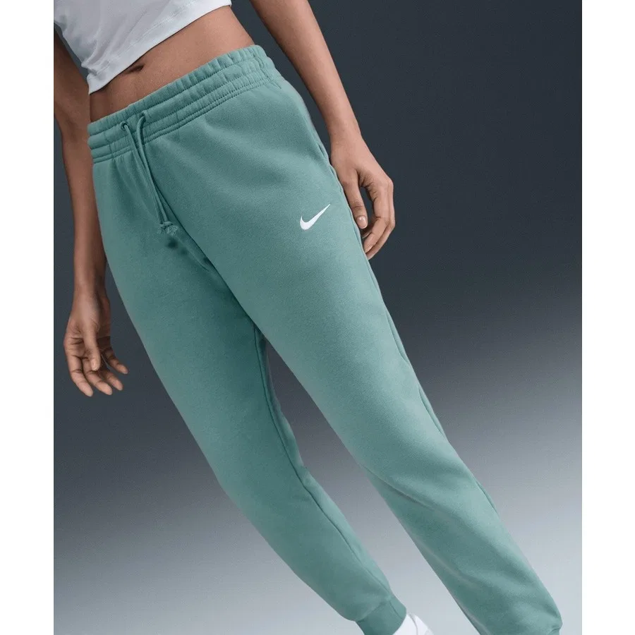 Спортивные штаны Nike Sportswear Phoenix Fleece с утеплением, женские, Белый — фото 3