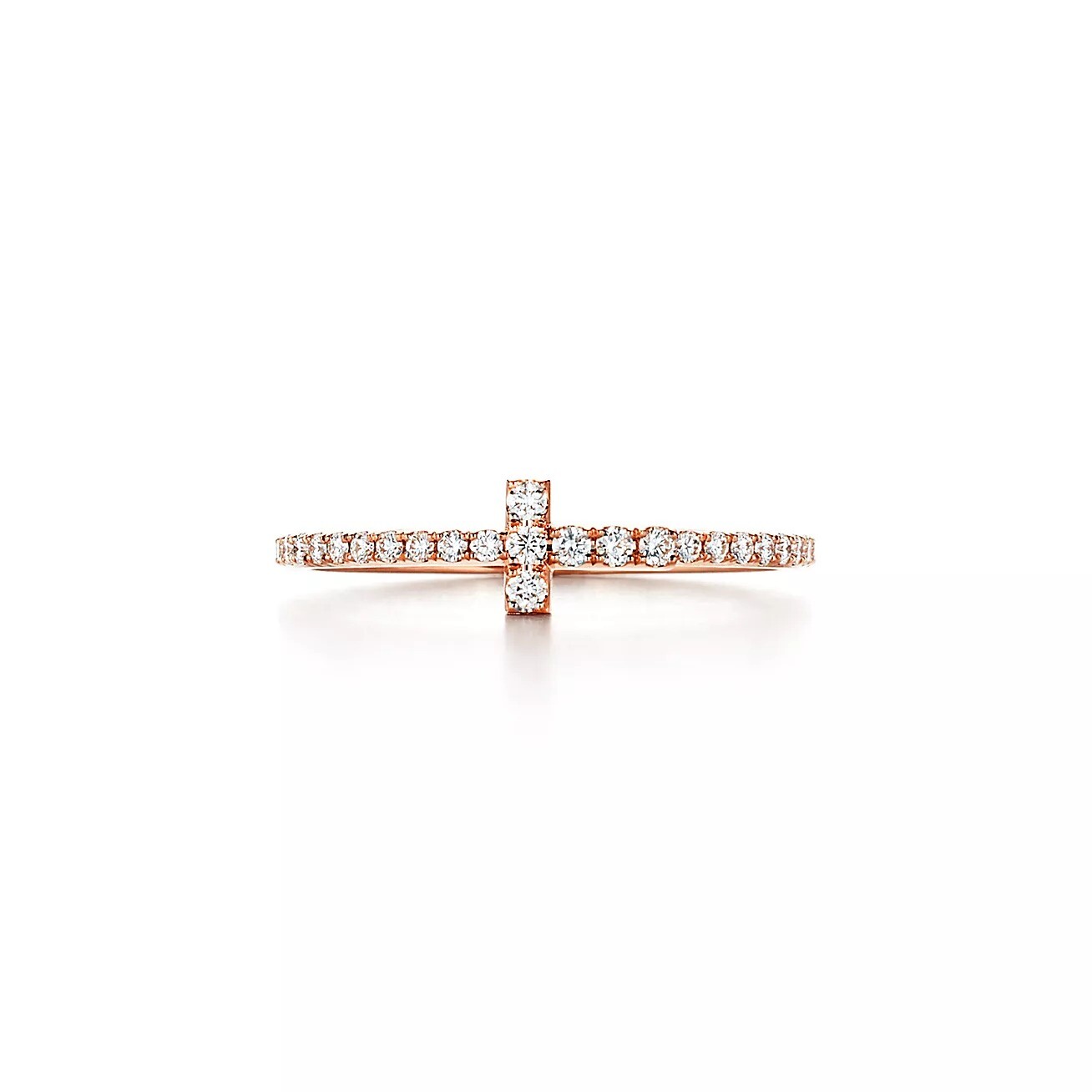 

Кольцо Tiffany & Co. Diamond Wire Band, розовое золото