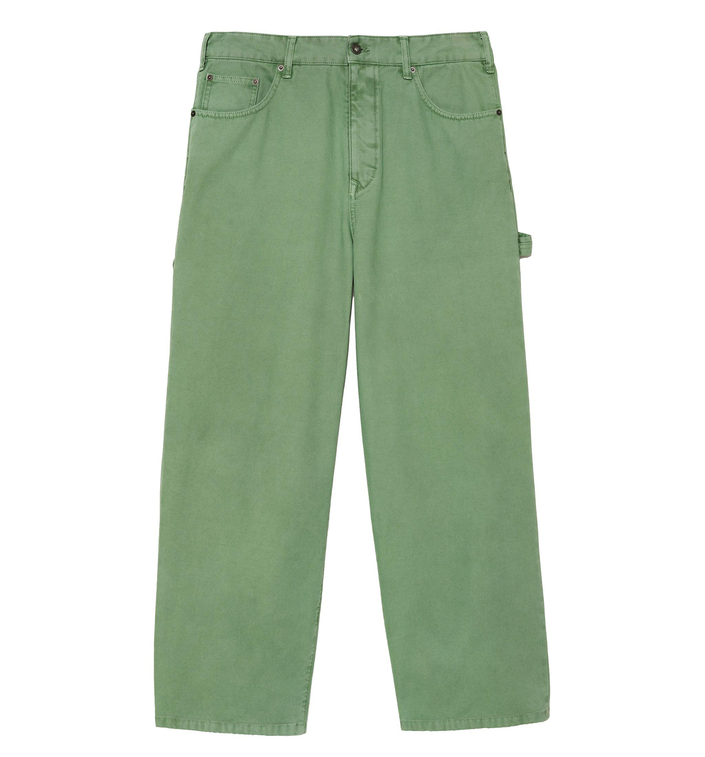 Брюки Zara Benito Antonio Collection Relaxed Fit Carpenter With Pocket, зеленый — фото 3