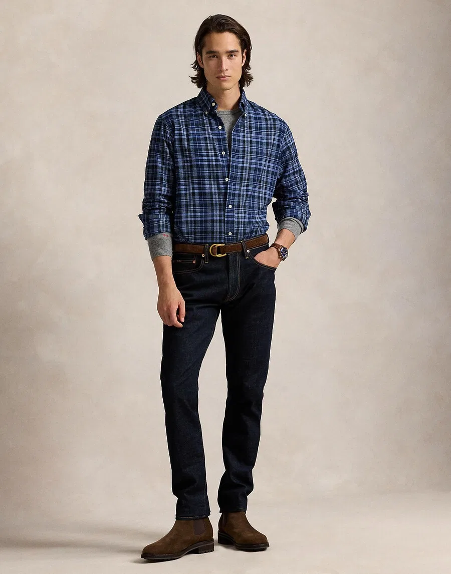 Зауженные джинсы Polo Ralph Lauren 'PARKSIDE' в цвете Night Blue — фото 4