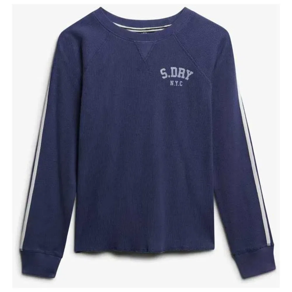 Футболка с длинным рукавом Athletic Essential Graphic Superdry, синий — фото 3