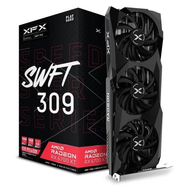 

Видеокарта XFX SPEEDSTER SWFT 309 AMD Radeon RX 6700 XT (RX-67XTYJFDV)