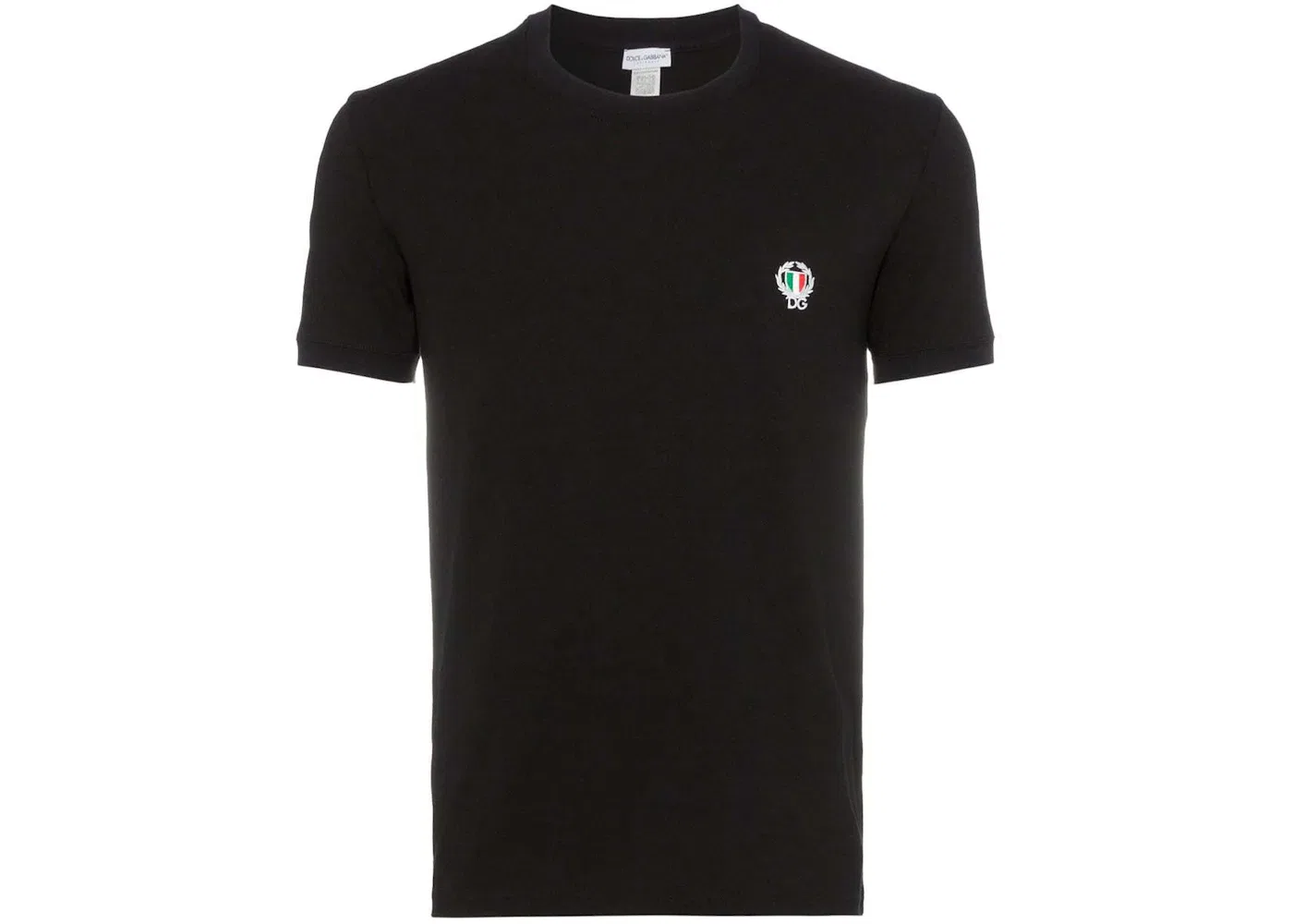 Мужская футболка с принтом Logo Small Patch Dolce & Gabbana, Black
