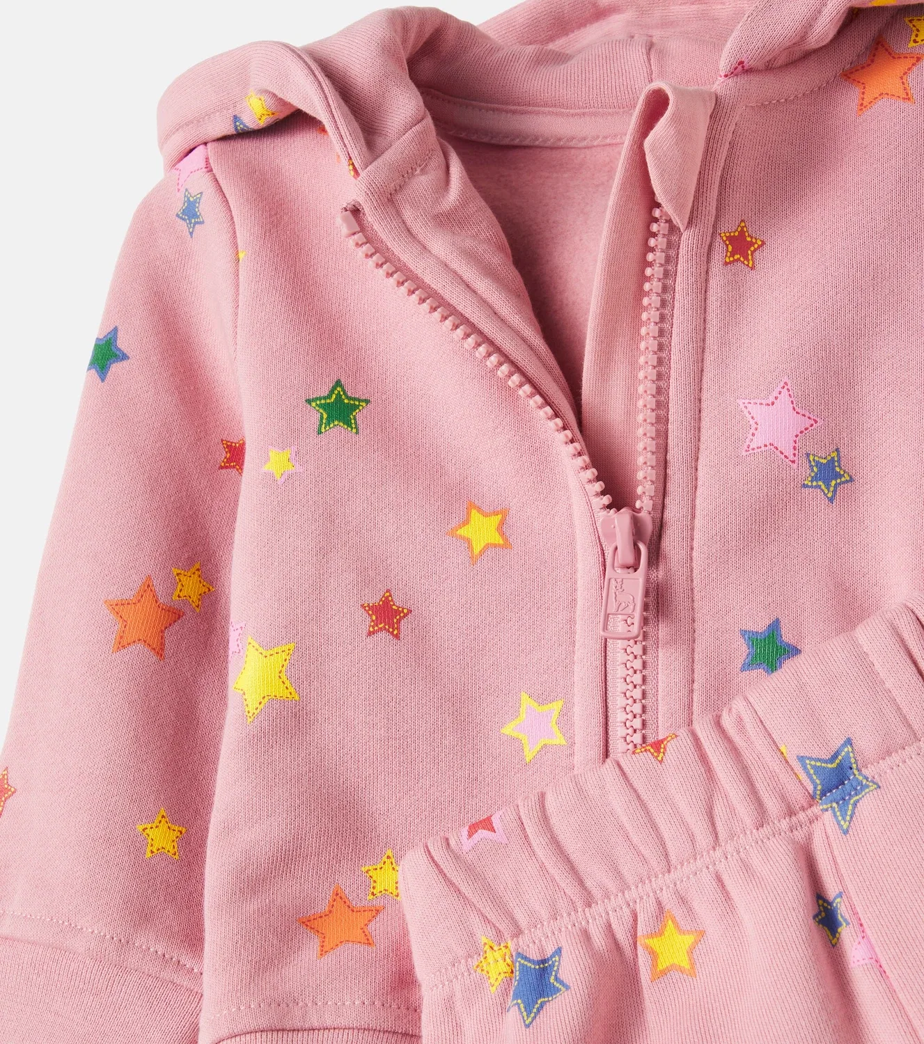 Комплект из худи и спортивных штанов с капюшоном Stella Mccartney Kids, розовый — фото 4