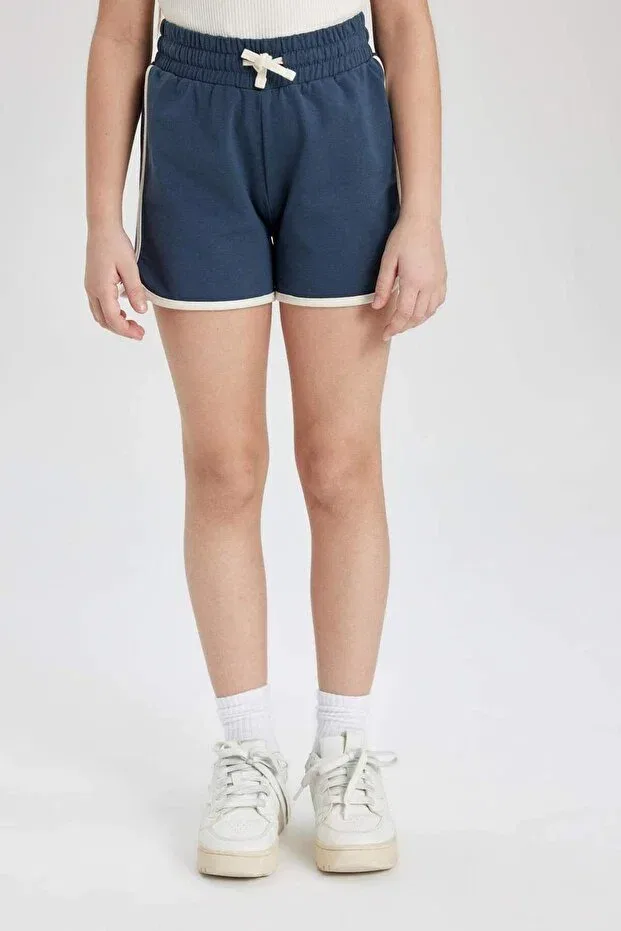 Детские шорты для девочек хлопковые Basics Defacto, Navy Blue