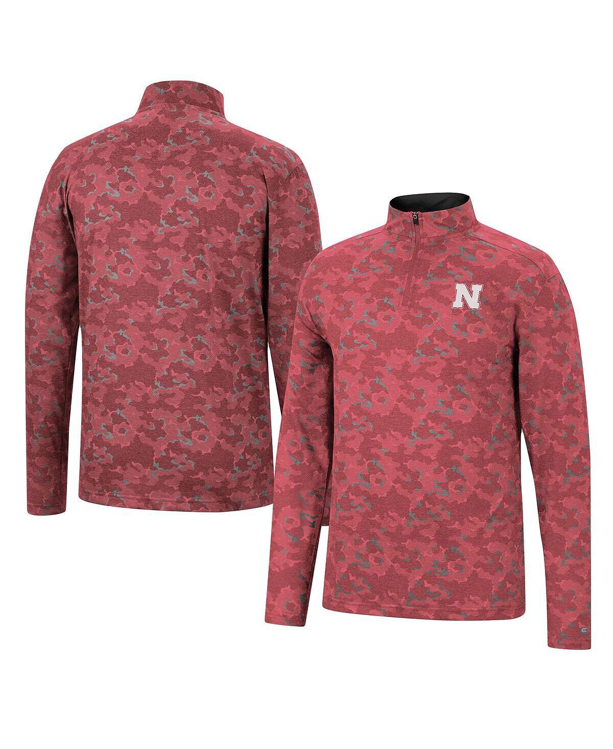 

Мужская куртка scarlet nebraska huskers tivo с молнией на четверть Colosseum