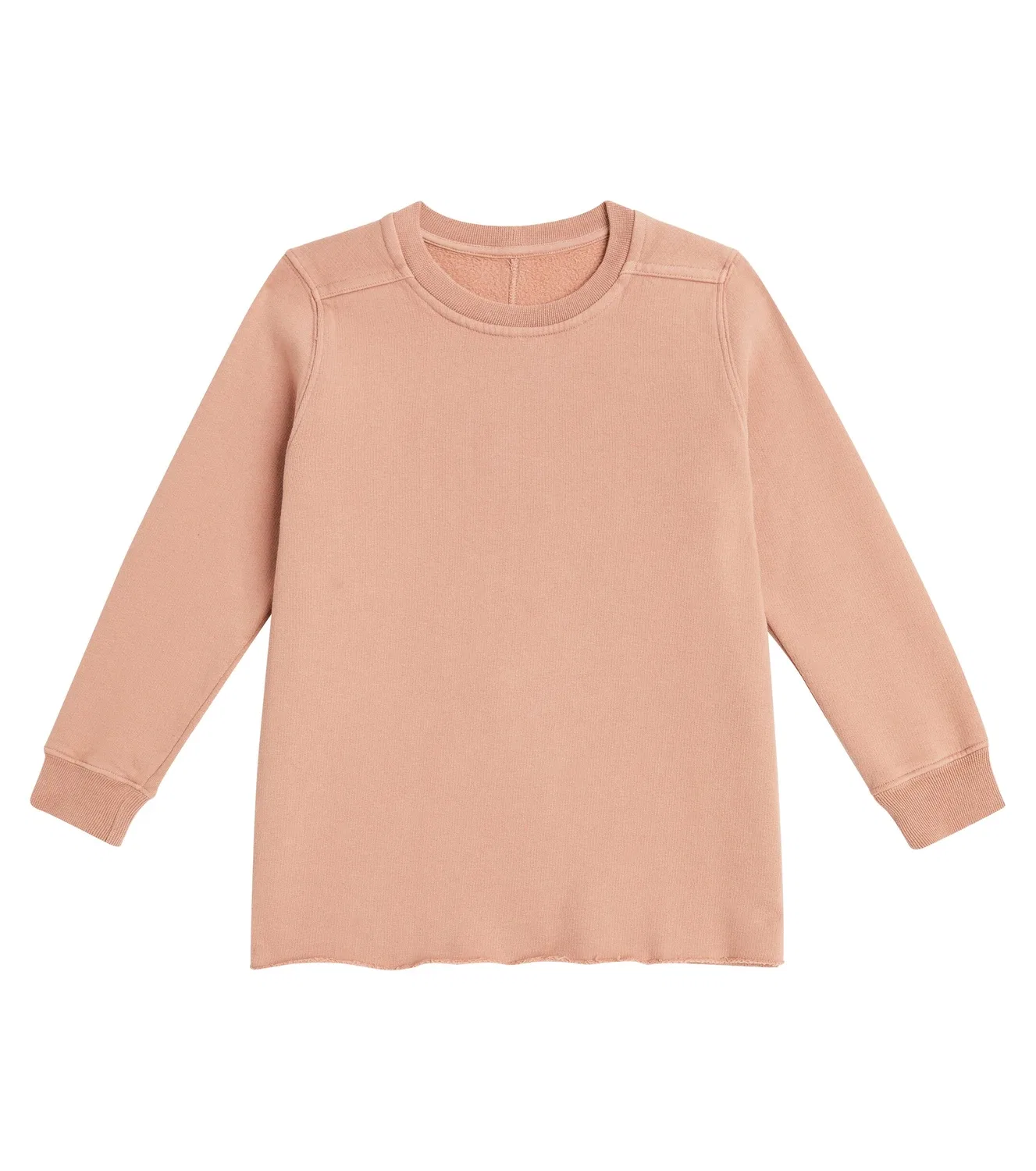 Свитшот хлопковый Lido Rick Owens Kids, розовый
