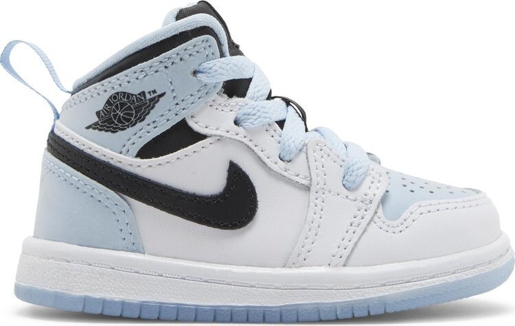 

Кроссовки Air Jordan 1 Mid SE TD White Ice Blue, белый