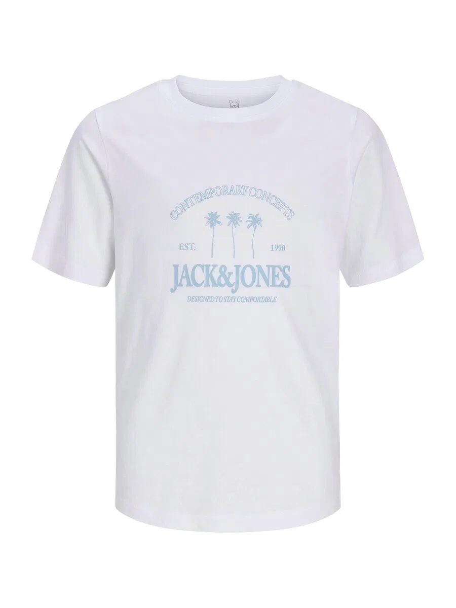 Детская рубашка 'Jornan Tucket' белого цвета Jack & Jones Junior