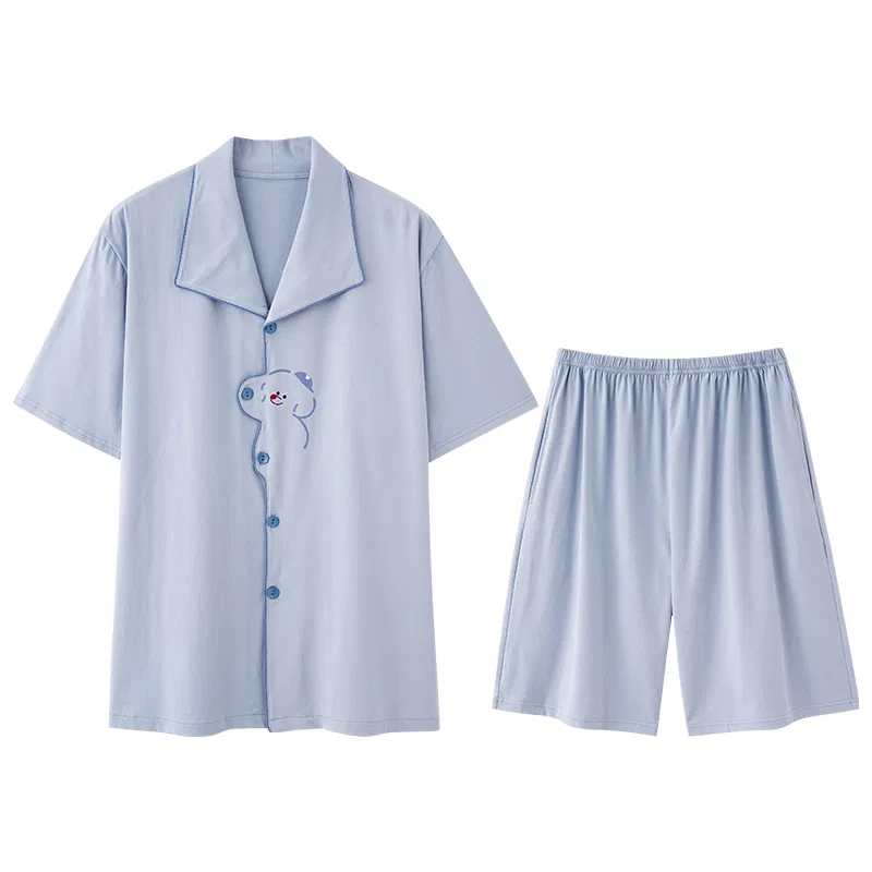 Детская пижама с принтом Puppy Men's-Light Blue MIIOW