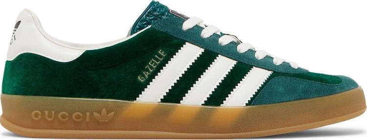 

Лимитированные кроссовки Adidas Adidas x Gucci Gazelle 'Green Suede', зеленый