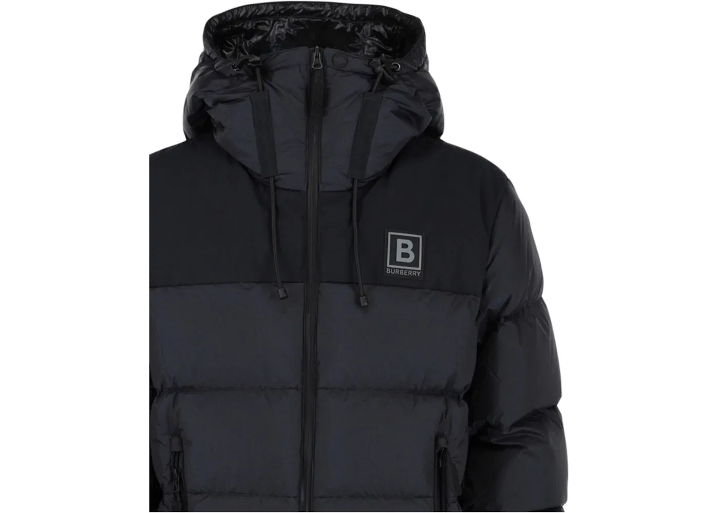 Мужская короткая пуховая куртка с квилтингом Burberry, Navy — фото 3