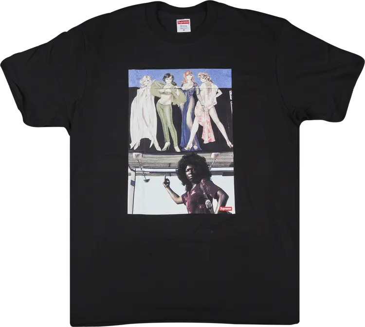 

Футболка Supreme American Picture T-Shirt 'Black', черный