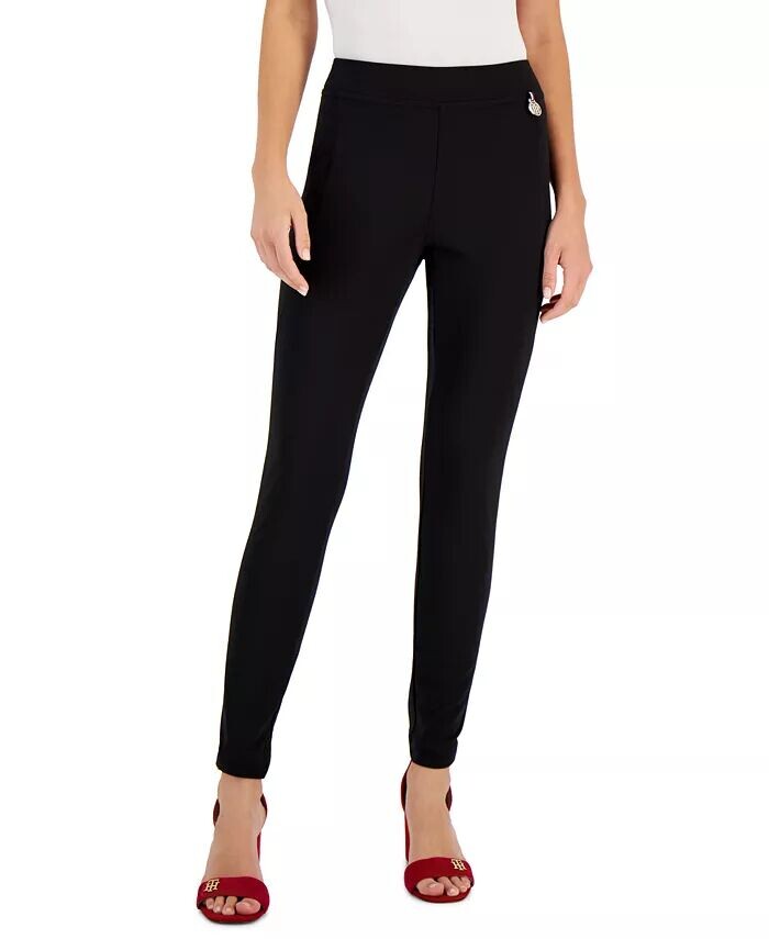 

Женские легкие брюки TH Flex Ponte Tommy Hilfiger, черный