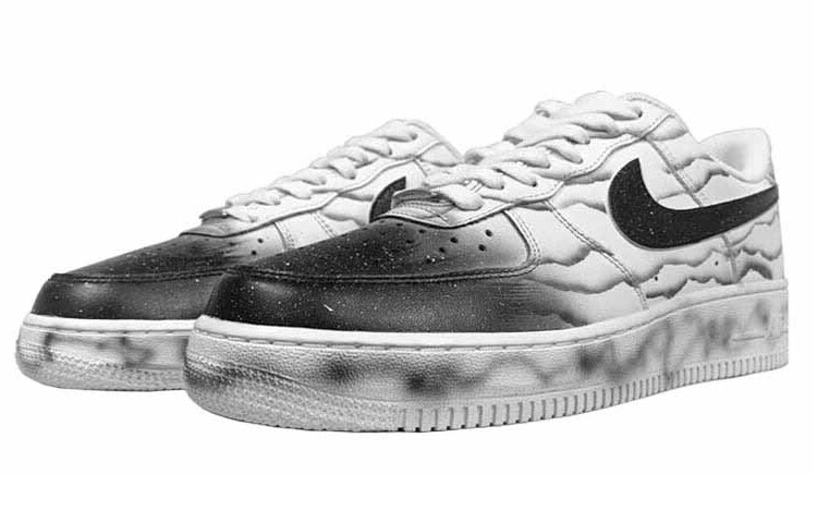 

Кроссовки Nike Air Force 1 Skateboard Shoes Men Low-Top Black White, Черный, Кроссовки Nike Air Force 1 Skateboard Shoes Men Low-Top Black White