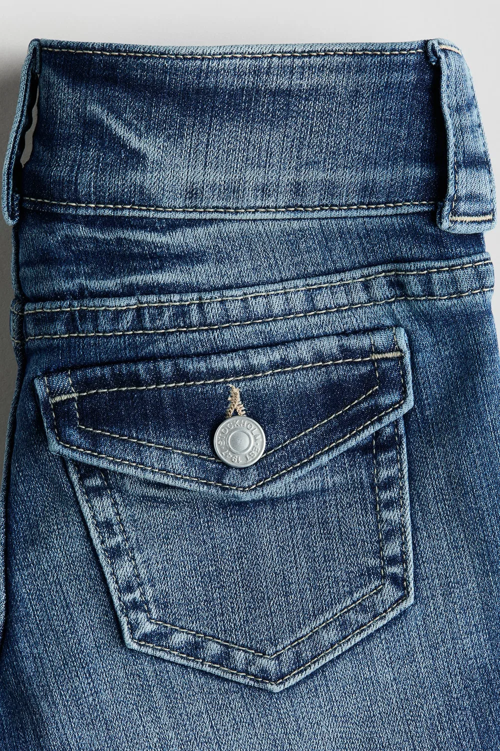 Джинсы-Клеш с заниженной талией H&M, Denimblau — фото 3