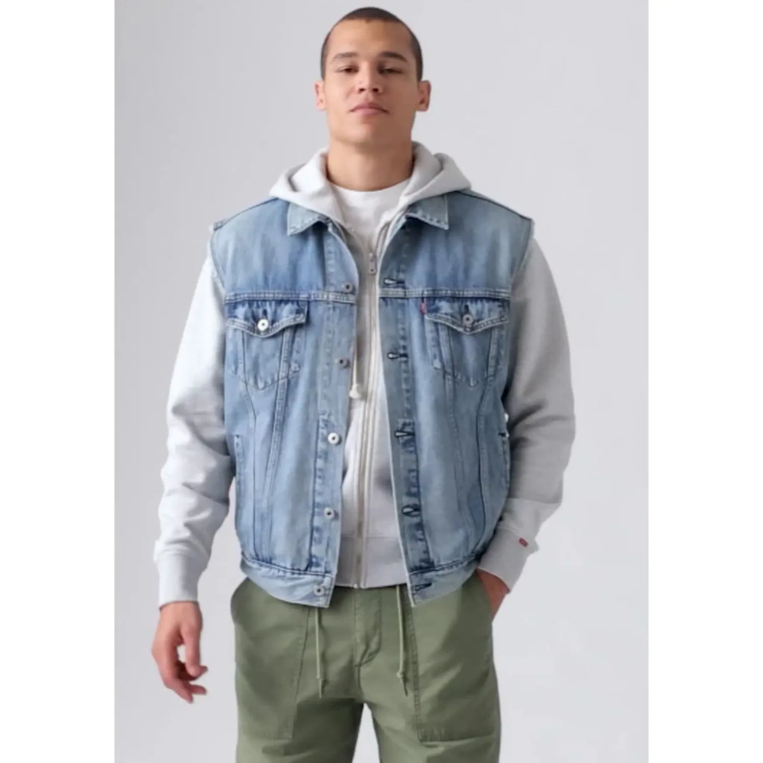 Мужская джинсовая жилетка свободного кроя Levi's, Night Owl Vest