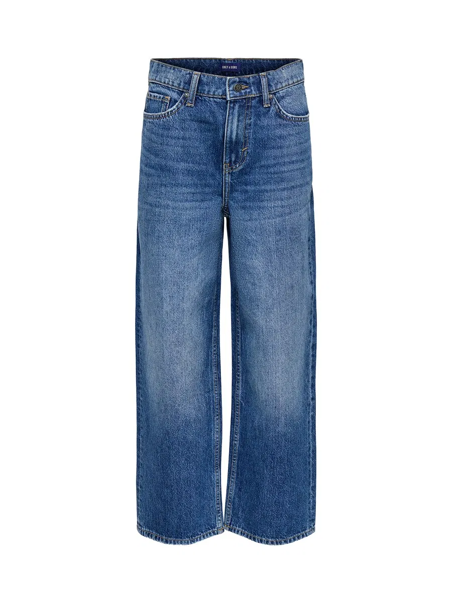 Джинсы Only & Sons Junior Wide leg Jeans 'OSJREMI' синего цвета