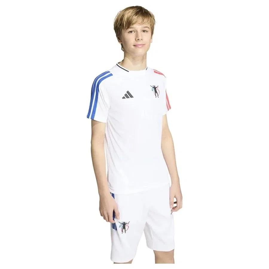 Детская футболка с принтом Jb Hot Tee Y adidas, Белый — фото 2