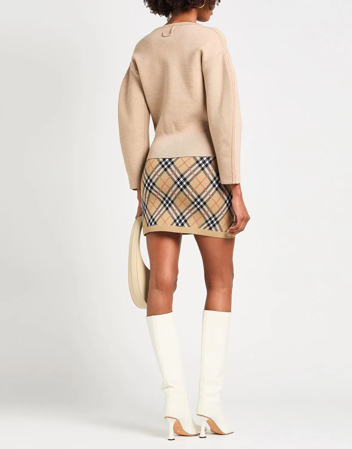 Женский кардиган с длинным рукавом Jacquemus, бежевый — фото 3