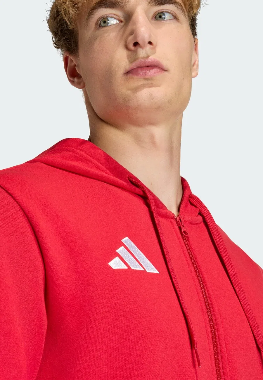Толстовка на молнии ADIDAS PERFORMANCE Athletic 'Entrada26' в кроваво-красном цвете — фото 4