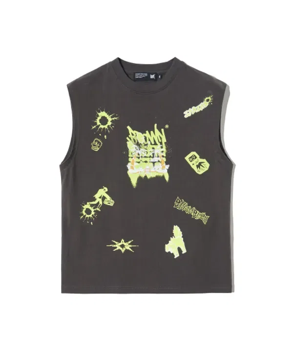 Футболка без рукавов Kids Washing, Brownbreath Kids, charcoal