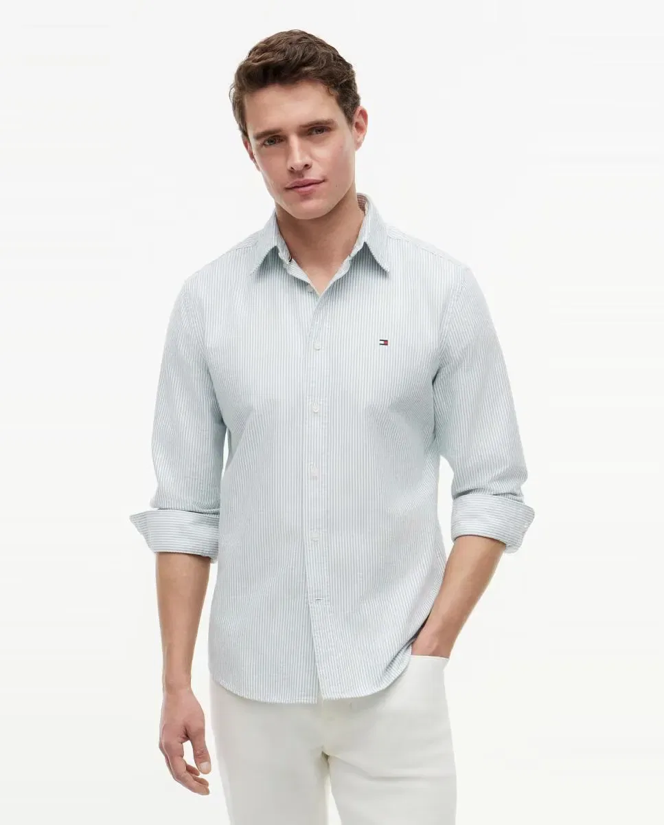 Мужская рубашка с принтом Tommy Hilfiger, Verde