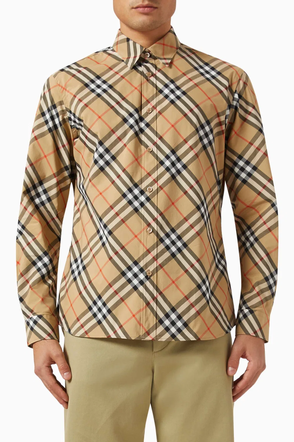 Рубашка хлопковая Signature Check Burberry