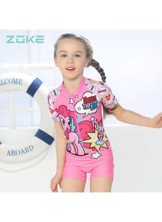 Купальник детский с принтом My Little Pony Zoke, розовый
