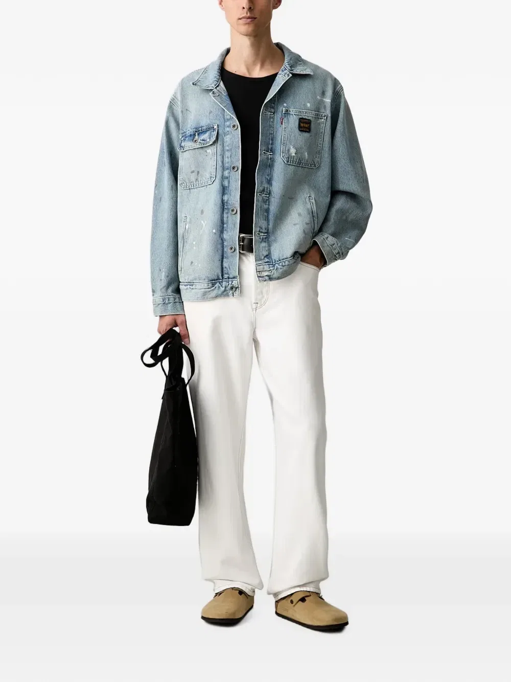 Джинсовая куртка Levi's Sunrise с эффектом поношенности, синий — фото 2