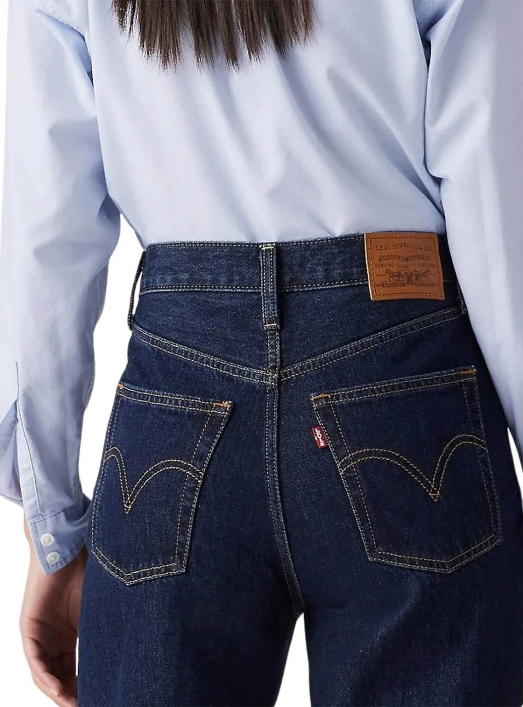 Женские джинсы с широкой штаниной Ribcage Wide Leg Levi's, Shaded View — фото 3