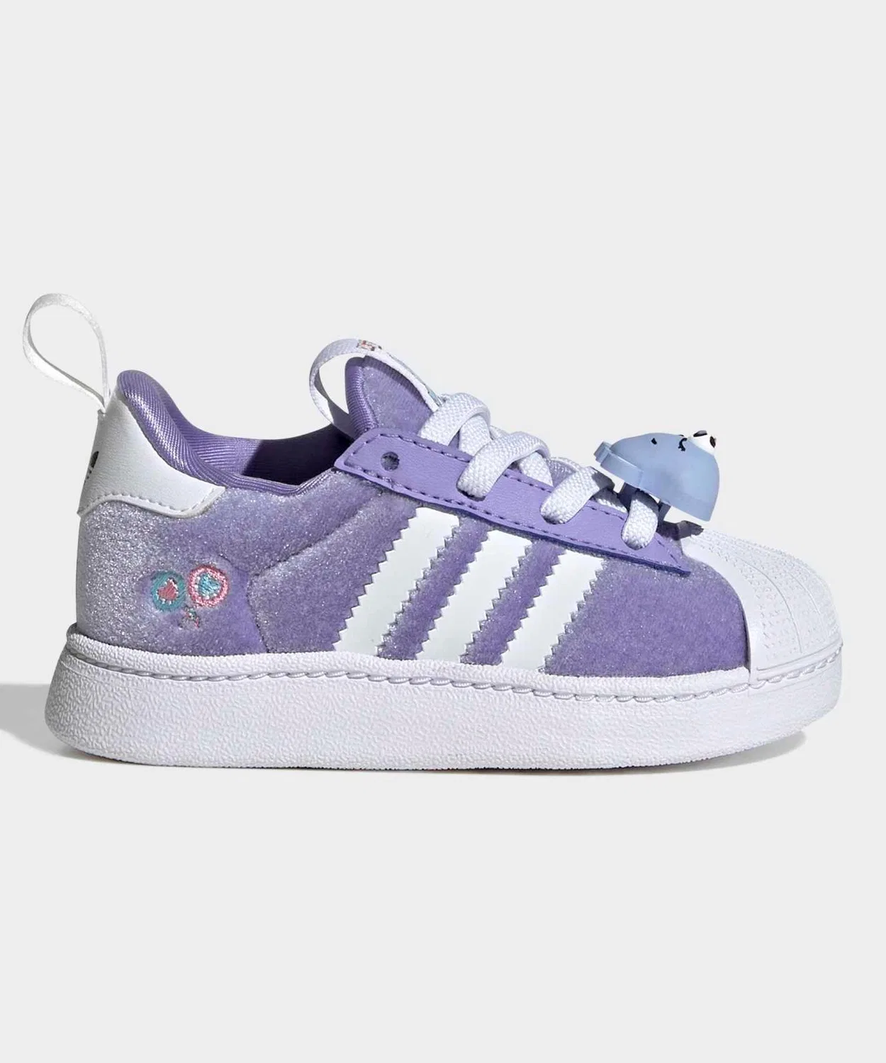Детские кроссовки с эластичными шнурками Care Bears Superstar Quickon Shoes Adidas, Lavender