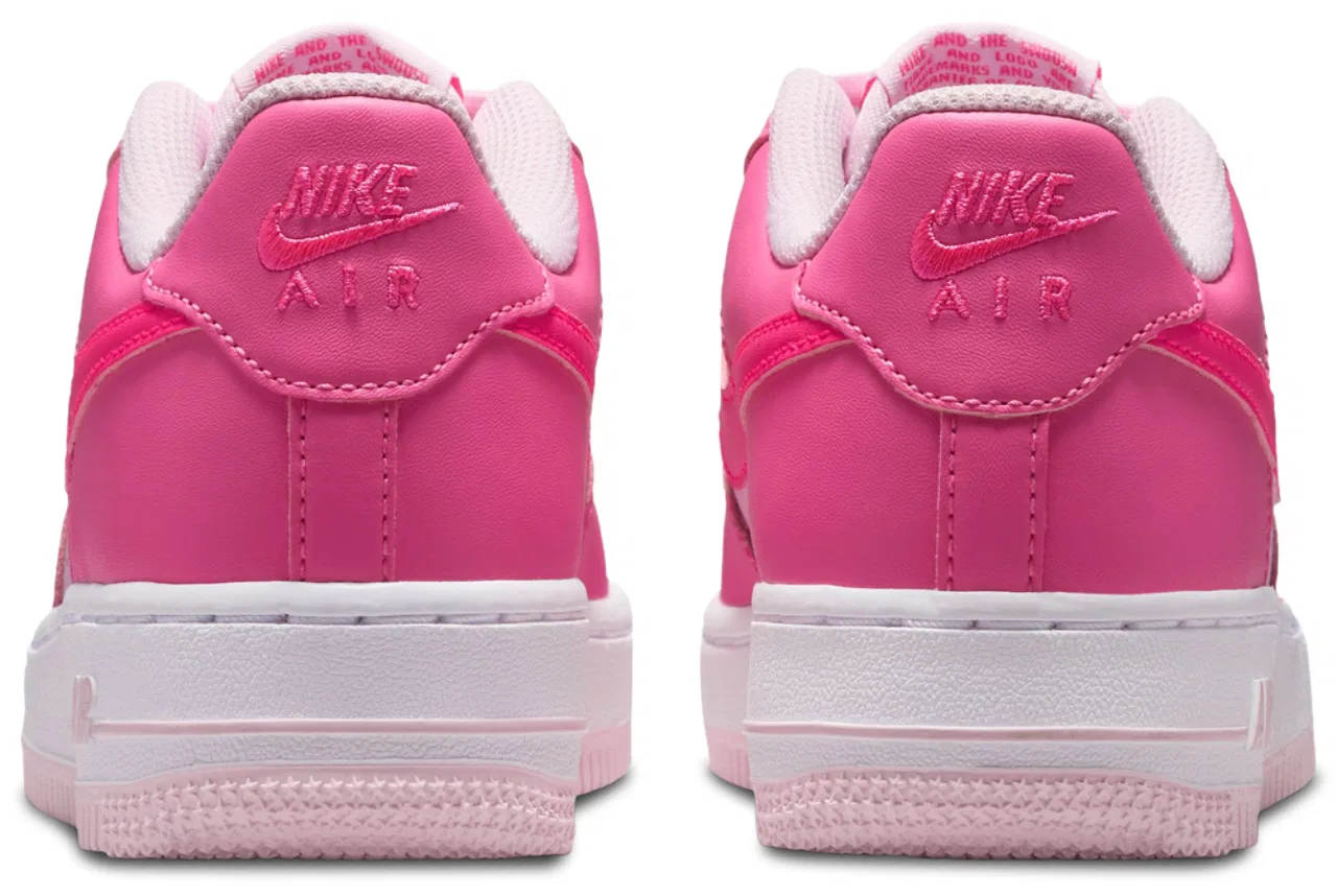 Кроссовки для девочек Air Force 1 Nike, цвет Hyper Pink/Pinksicle — фото 3
