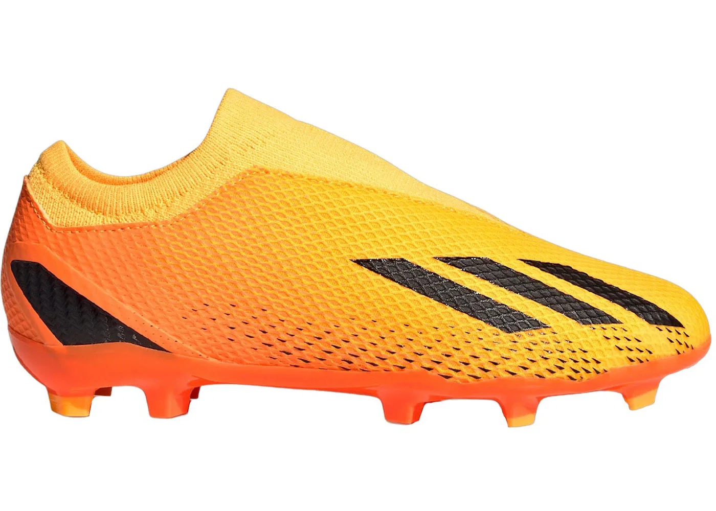 Детские бутсы с безшнуровкой Adidas Speedportal.3 Laceless FG Adidas, Solar Gold Core Black Team Solar Orange
