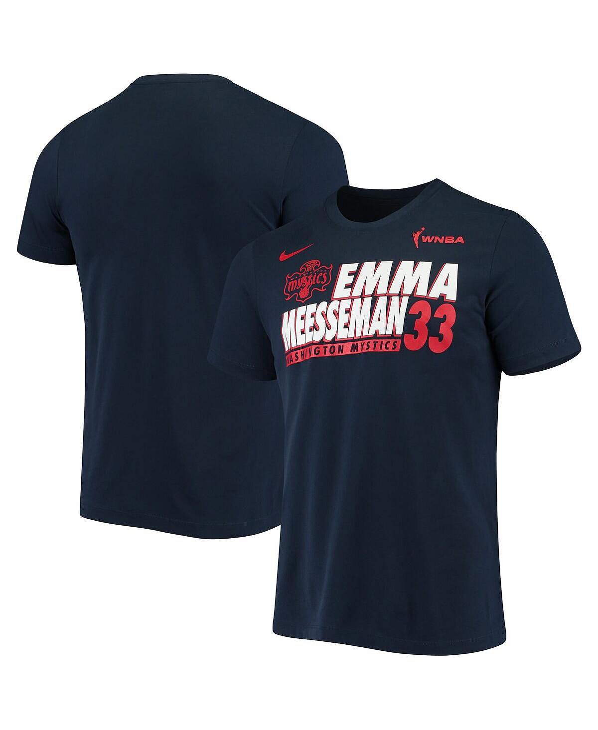 

Мужская футболка emma meesseman navy washington mystics name and number performance Nike, синий