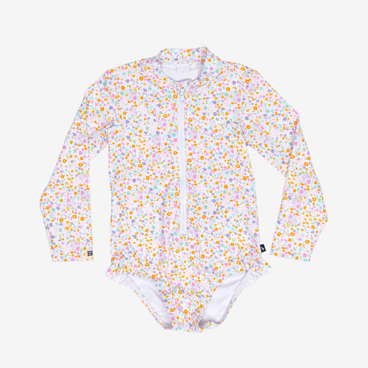 Детский купальник с длинным рукавом Izia Mimi Decathlon, Fluoreszierendes Blassrosa