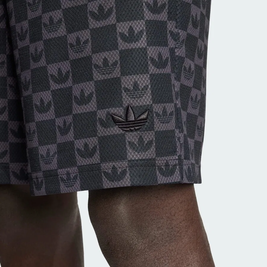 Шорты из сетки с монограммой Monogram Regular Mesh Shorts adidas, Черный — фото 4