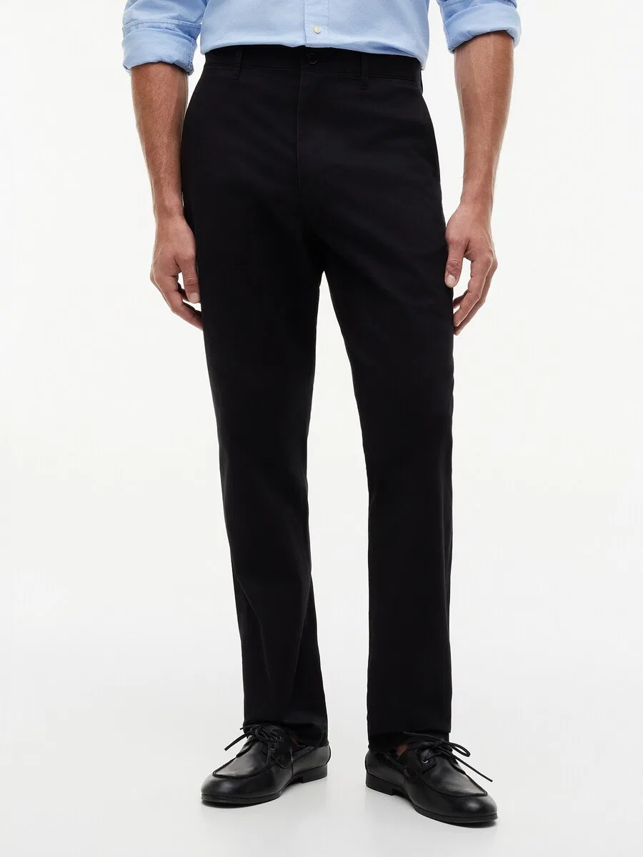 Брюки-чиносы TOMMY HILFIGER Regular 'Dover Essential' черного цвета — фото 2