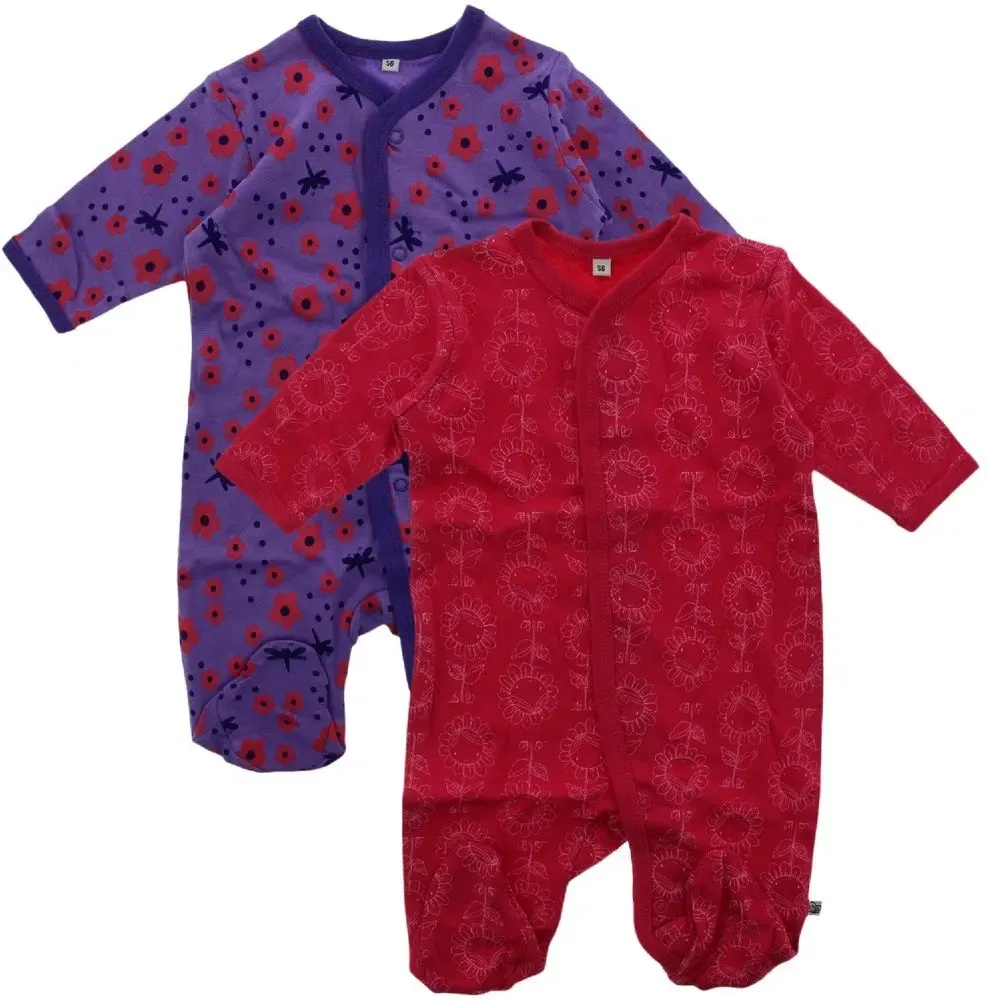 Пижама детская 2-предмета Nightsuit w/f-buttons Pippi Babywear, розовый