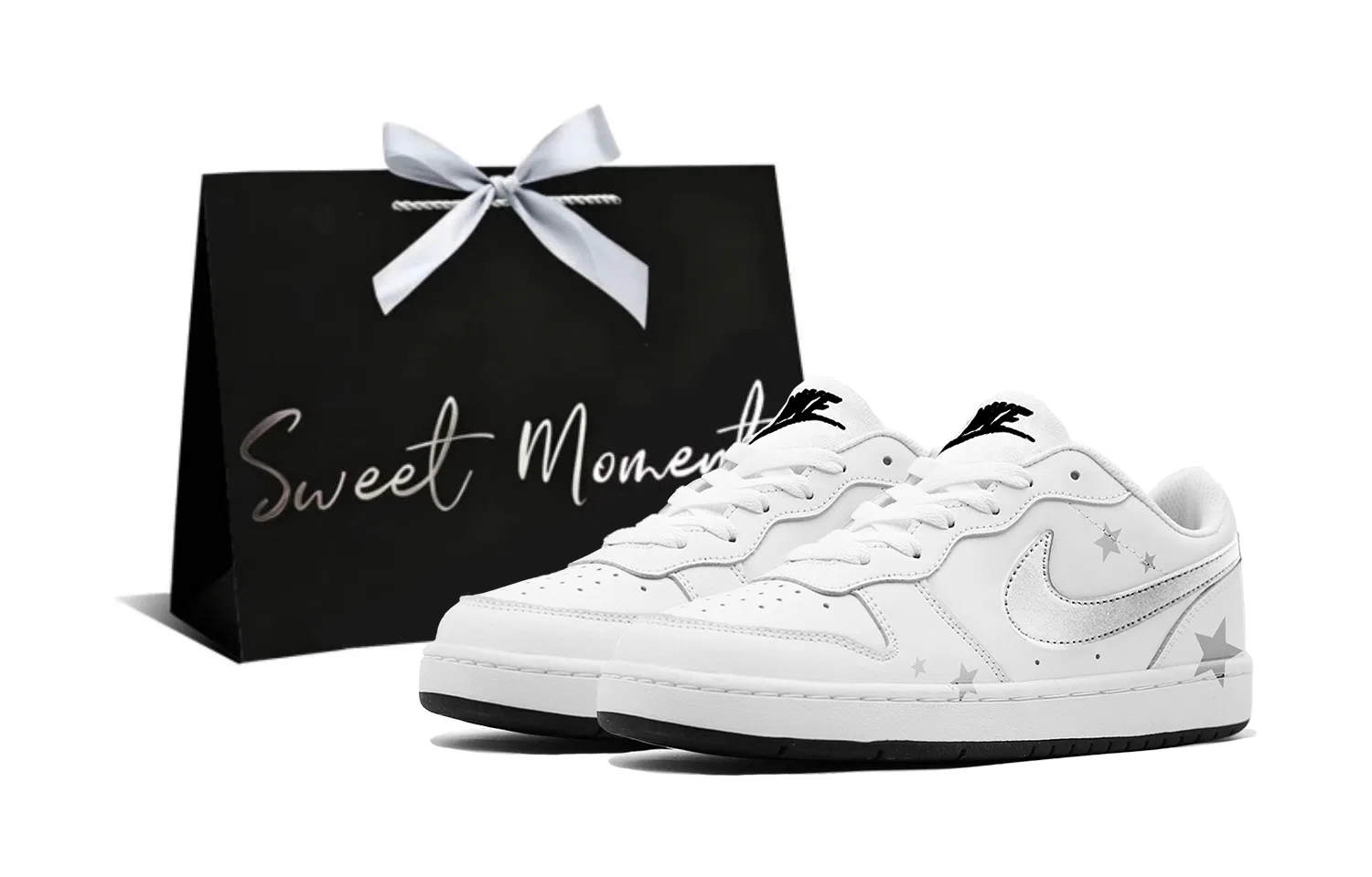 Детские кроссовки для скейтбординга Court Borough White Nike
