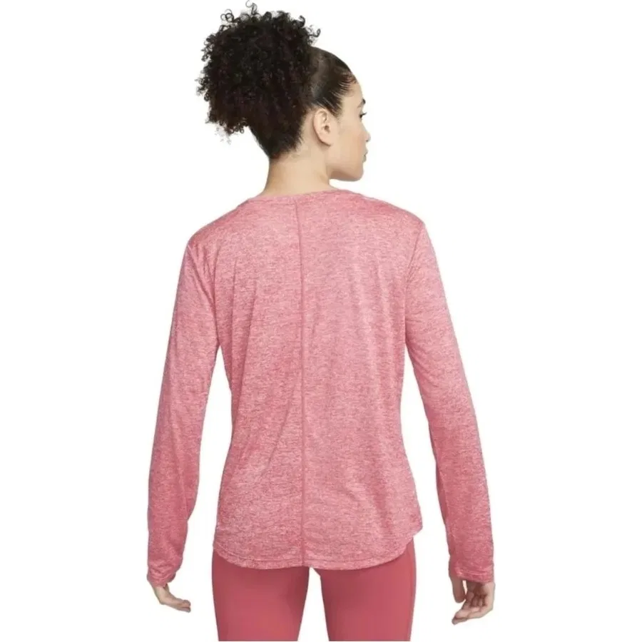 Женский свитшот из футера с длинным рукавом Nike Dri-FIT, DD0641-622, Розовый — фото 2