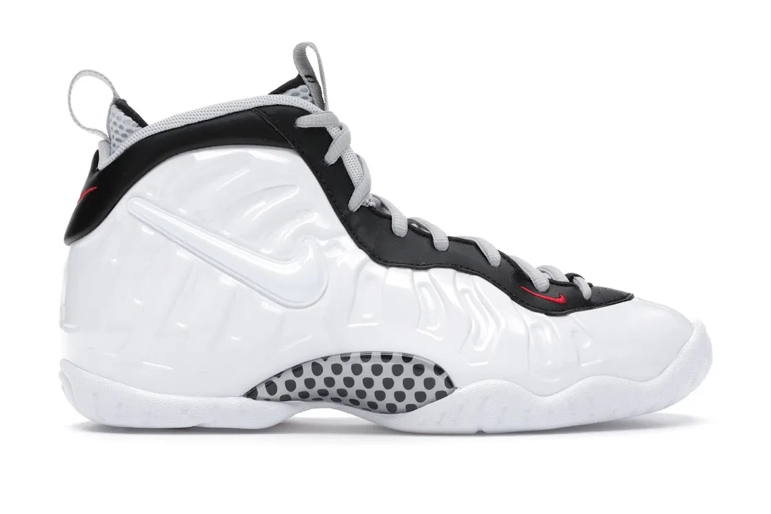Детские кроссовки Lifestyle с пеноматериалом Foamposite Nike Air Foamposite Pro, White/Black-University Red
