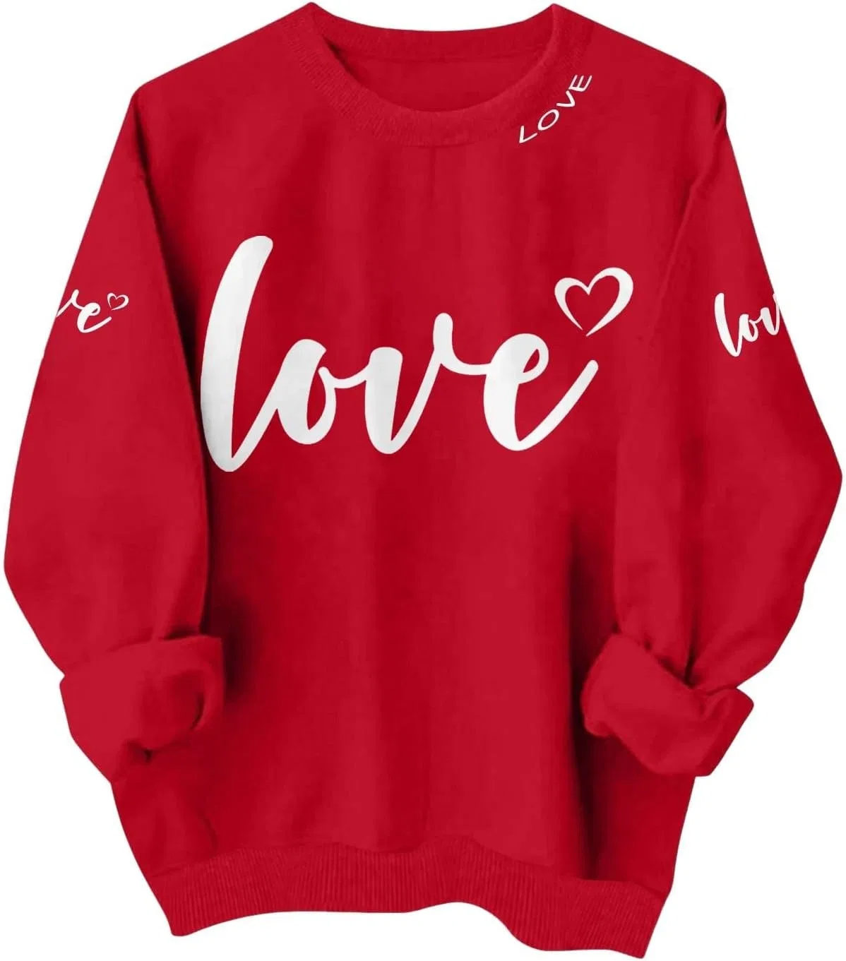 Женский свитшот с принтом Valentine Love Heart, бежевый