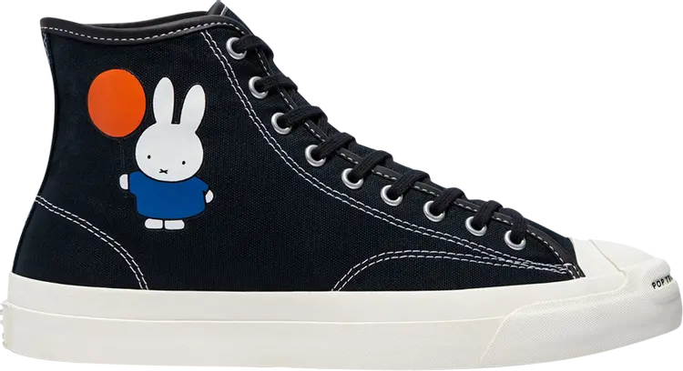 

Кроссовки Converse POP Trading Company x Jack Purcell Pro High Miffy - Black, черный