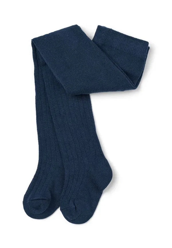 Комплект из 3 колготок, мальвовая фактура, 3Pack unisex, Tinyone, Moonbeam Light Grey Melange, Dress Blue, синий/светло-серый — фото 4