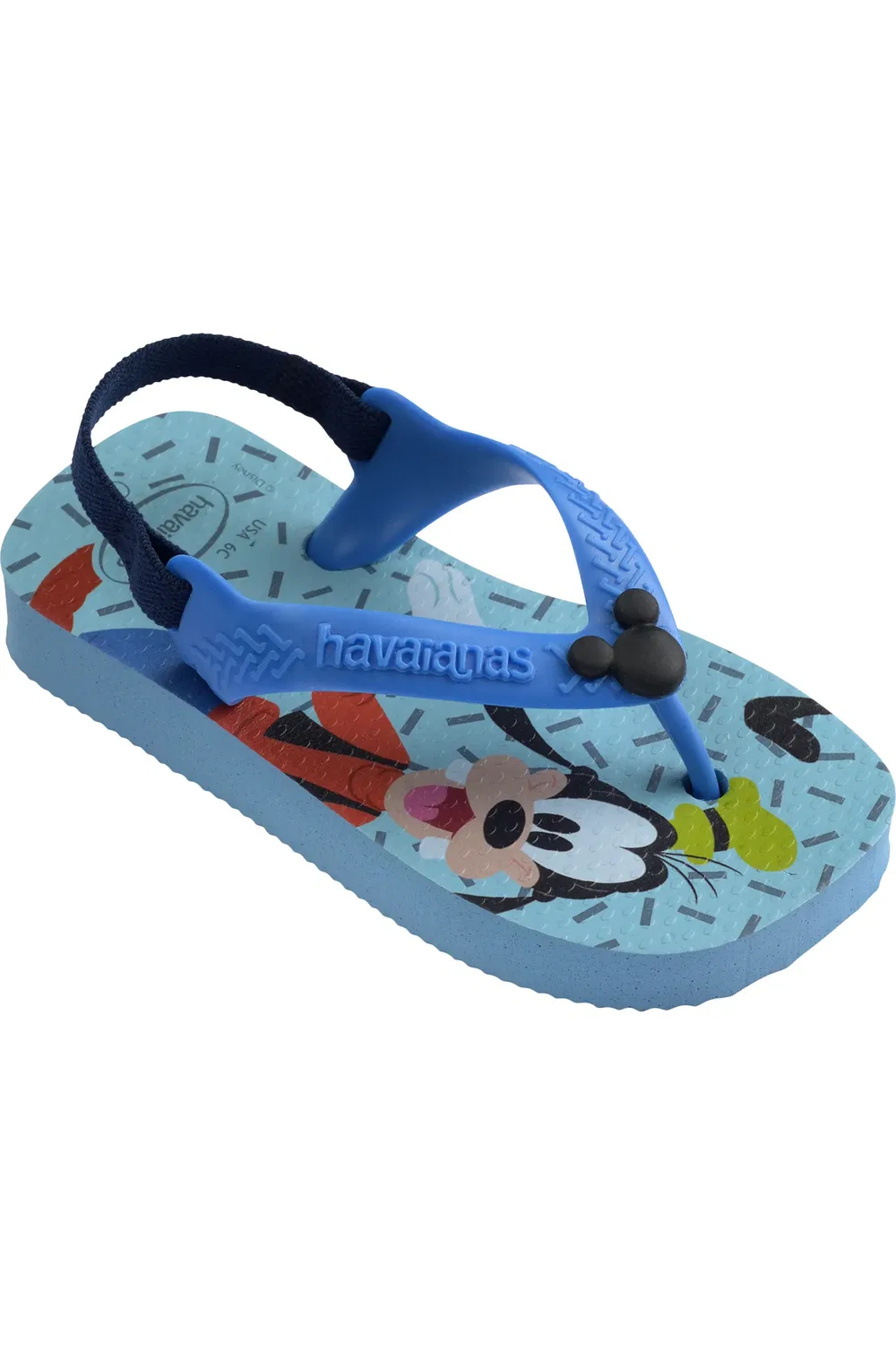 Детские сандалии с персонажами Disney Flip Flop Havaianas, синий/ярко-синий