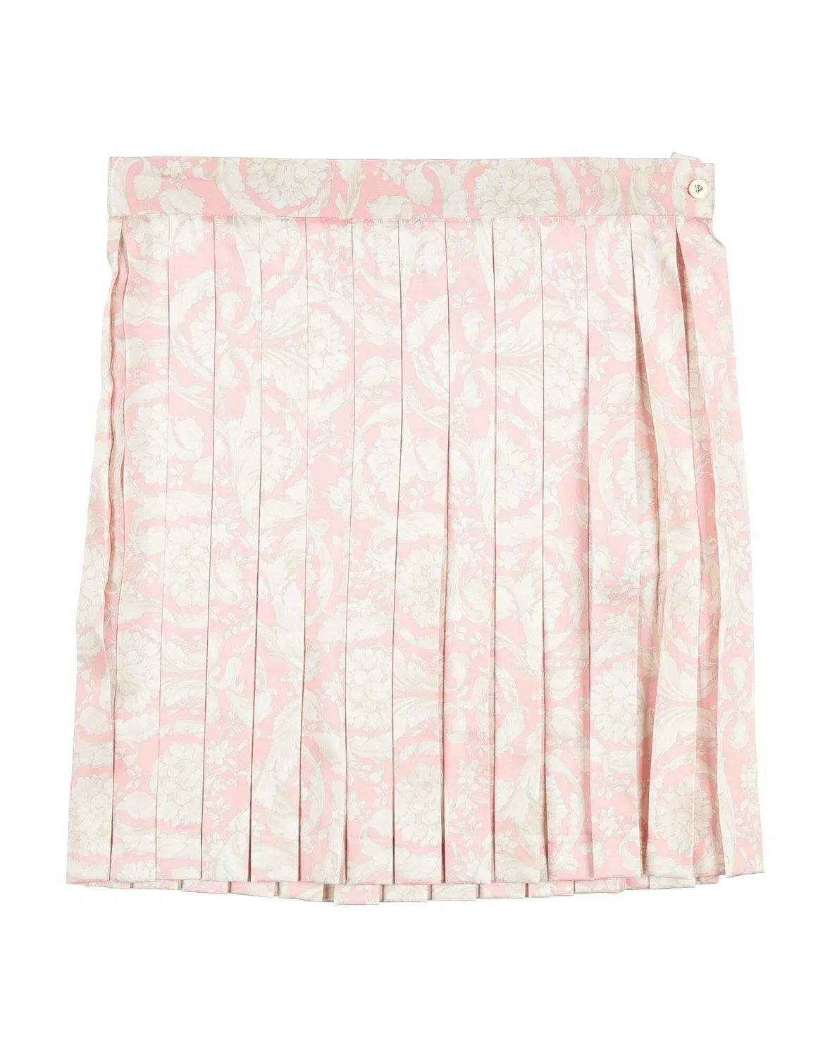 Детская юбка для девочек из сатина с принтом Signature Versace Young, Light Pink